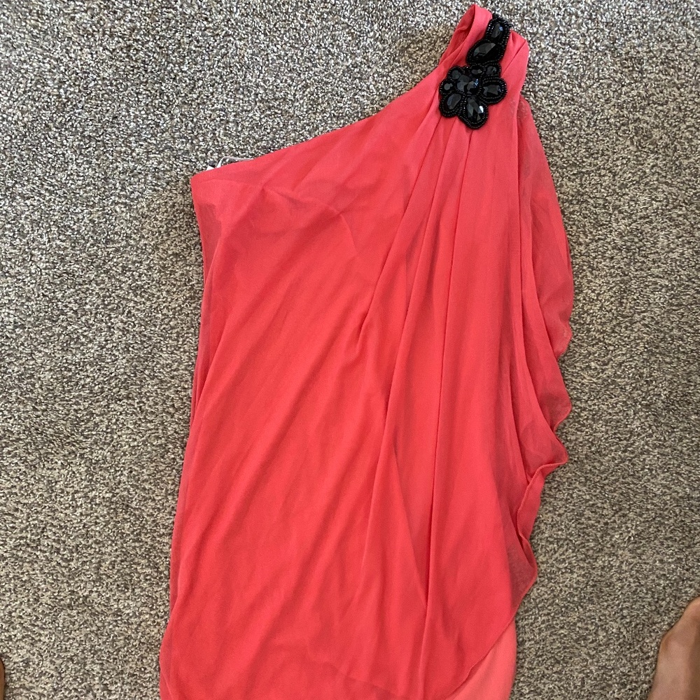 Sweet Storm One Shoulder Pink Dress Sz Small NWT B